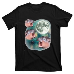 3 Moondeng Baby Hippo Meme Funny Cute Hippopotamus Animal Gift T-Shirt