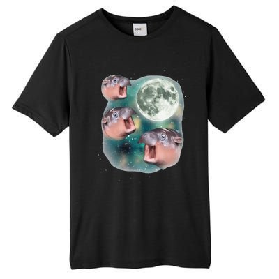 3 Moondeng Baby Hippo Meme Funny Cute Hippopotamus Animal Gift Tall Fusion ChromaSoft Performance T-Shirt