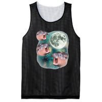 3 Moondeng Baby Hippo Meme Funny Cute Hippopotamus Animal Gift Mesh Reversible Basketball Jersey Tank