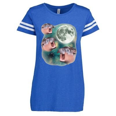 3 Moondeng Baby Hippo Meme Funny Cute Hippopotamus Animal Gift Enza Ladies Jersey Football T-Shirt