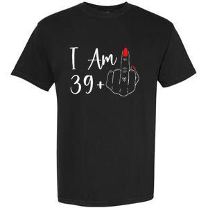 39+1 Middle Finger The Ultimate 40th Birthday Gift Garment-Dyed Heavyweight T-Shirt