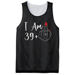 39+1 Middle Finger The Ultimate 40th Birthday Gift Mesh Reversible Basketball Jersey Tank