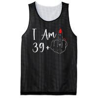 39+1 Middle Finger The Ultimate 40th Birthday Gift Mesh Reversible Basketball Jersey Tank