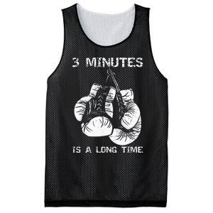 3 Minutes Is A Long Time Funny Boxing Mesh Reversible Basketball Jersey Tank