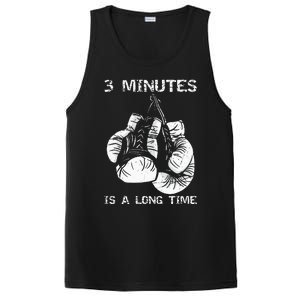 3 Minutes Is A Long Time Funny Boxing PosiCharge Competitor Tank