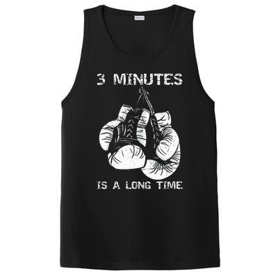 3 Minutes Is A Long Time Funny Boxing PosiCharge Competitor Tank