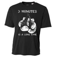 3 Minutes Is A Long Time Funny Boxing Cooling Performance Crew T-Shirt