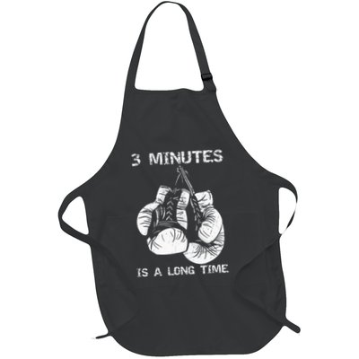 3 Minutes Is A Long Time Funny Boxing Apron