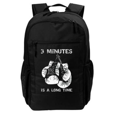3 Minutes Is A Long Time Funny Boxing Backpack