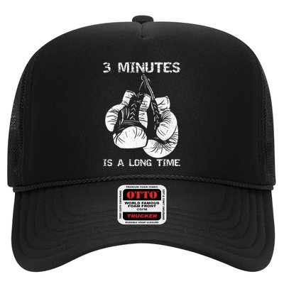 3 Minutes Is A Long Time Funny Boxing Trucker Hat