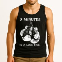 3 Minutes Is A Long Time Funny Boxing Tank Top