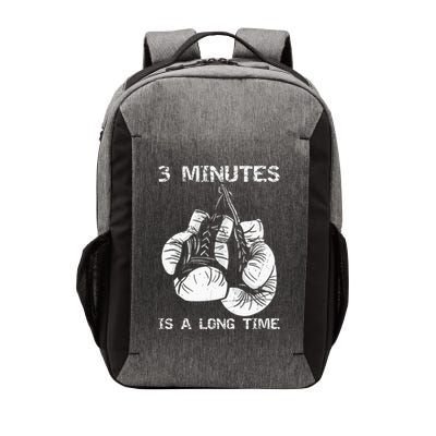 3 Minutes Is A Long Time Funny Boxing Vector Backpack