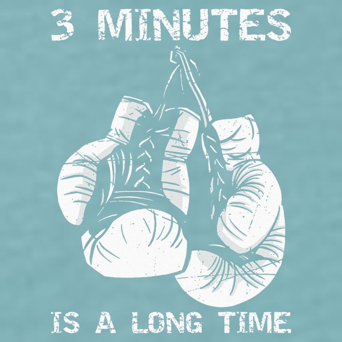 3 Minutes Is A Long Time Funny Boxing Sueded Cloud Jersey T-Shirt