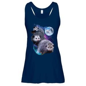 3 Moon Opossum Funny Marsupial Rodent Opossum Art Ladies Essential Flowy Tank