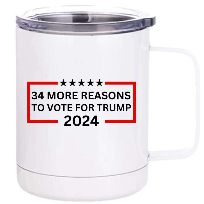 34 More Reasons To Vote For Trump 12 oz Stainless Steel Tumbler Cup