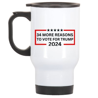 34 More Reasons To Vote For Trump Stainless Steel Travel Mug