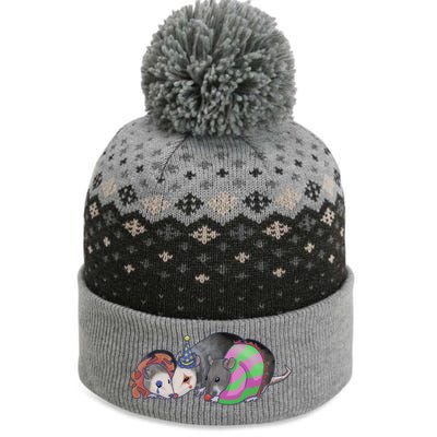 3 Mischievous Rat The Baniff Cuffed Pom Beanie