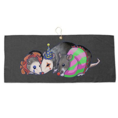 3 Mischievous Rat Large Microfiber Waffle Golf Towel