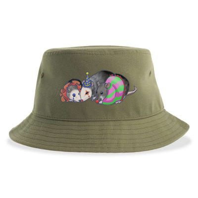 3 Mischievous Rat Sustainable Bucket Hat