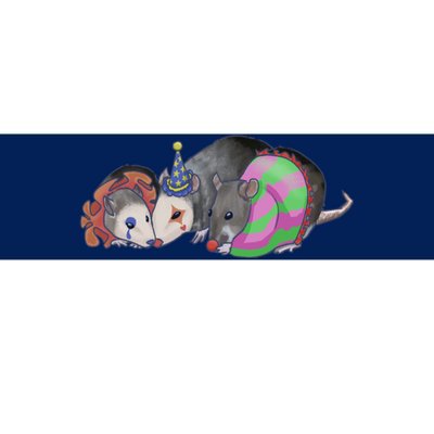 3 Mischievous Rat Bumper Sticker