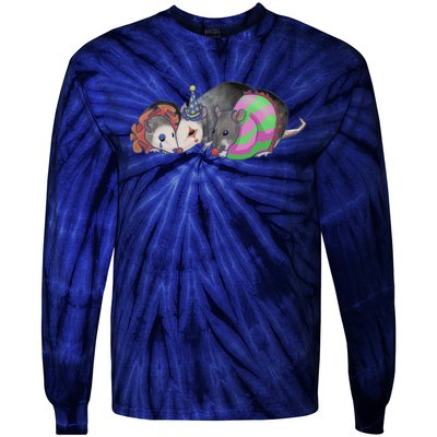 3 Mischievous Rat Tie-Dye Long Sleeve Shirt