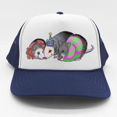 3 Mischievous Rat Trucker Hat