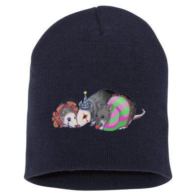 3 Mischievous Rat Short Acrylic Beanie