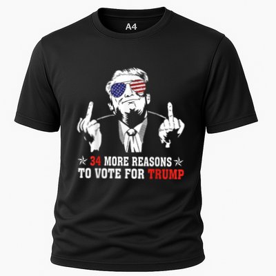 34 More Reasons To Vote For Trump Usa Flag 4th Of July Performance Shirt