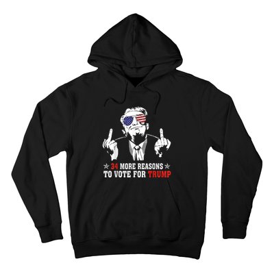 34 More Reasons To Vote For Trump Usa Flag 4th Of July Hoodie