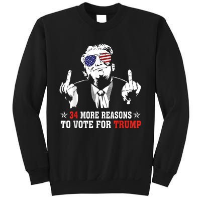 34 More Reasons To Vote For Trump Usa Flag 4th Of July Sweatshirt