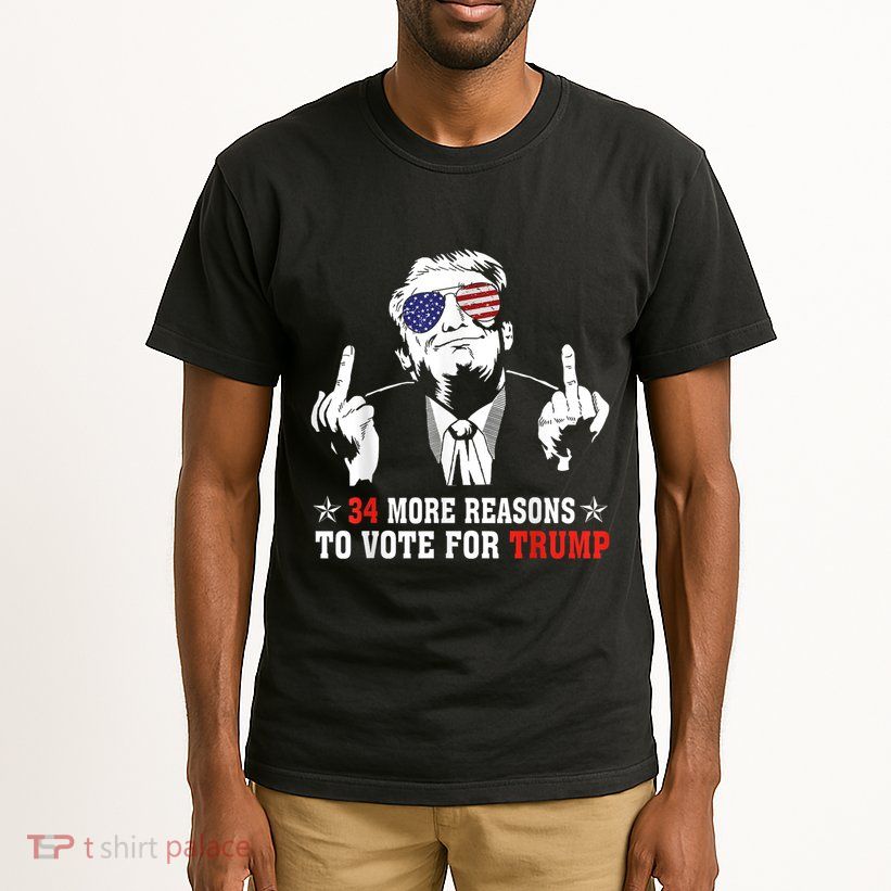 34 More Reasons To Vote For Trump Usa Flag 4th Of July Tall T-Shirt