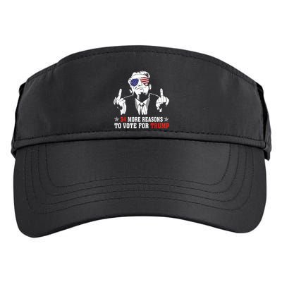 34 More Reasons To Vote For Trump Usa Flag 4th Of July Adult Drive Performance Visor