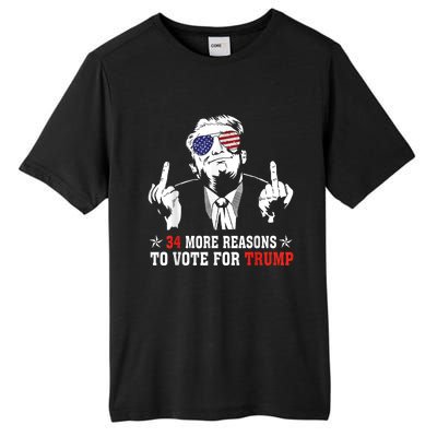 34 More Reasons To Vote For Trump Usa Flag 4th Of July Tall Fusion ChromaSoft Performance T-Shirt