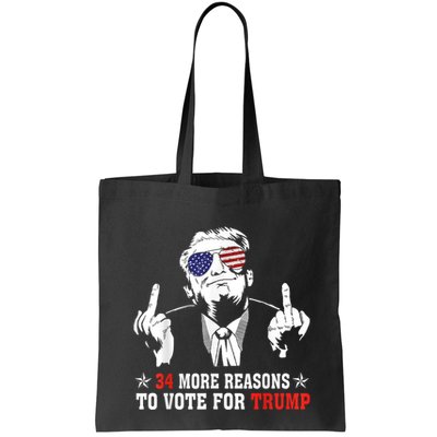 34 More Reasons To Vote For Trump Usa Flag 4th Of July Bag