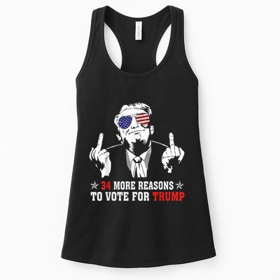 34 More Reasons To Vote For Trump Usa Flag 4th Of July Womens Tank Top