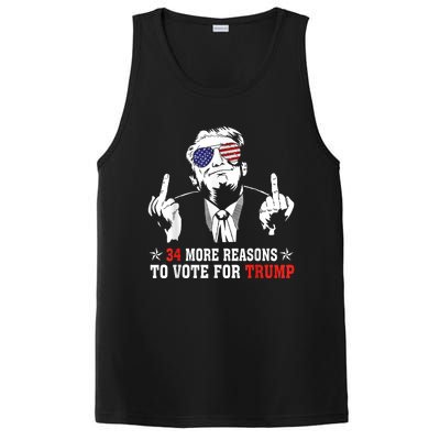 34 More Reasons To Vote For Trump Usa Flag 4th Of July PosiCharge Competitor Tank