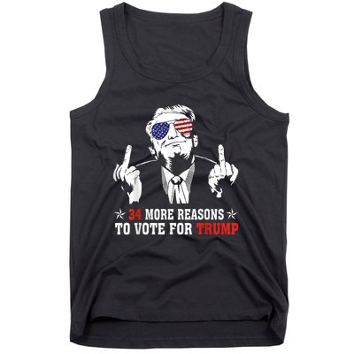 34 More Reasons To Vote For Trump Usa Flag 4th Of July Tank Top