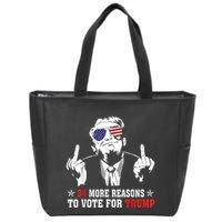 34 More Reasons To Vote For Trump Usa Flag 4th Of July Zip Tote Bag
