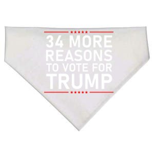 34 More Reasons To Vote For Trump Meaningful Gift USA-Made Doggie Bandana