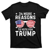 34 More Reasons To Vote For Trump Retro Trump 2024 Convicted Felon T-Shirt