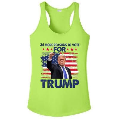 34 More Reasons To Vote For Trump Convicted Felon Trump 2024 Ladies PosiCharge Competitor Racerback Tank