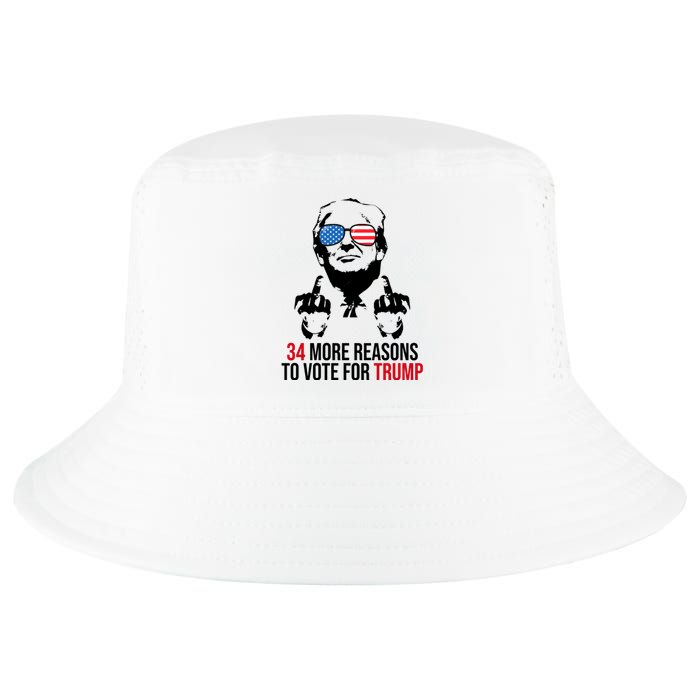 34 More Reasons To Vote For Trump Funny Election Cool Comfort Performance Bucket Hat