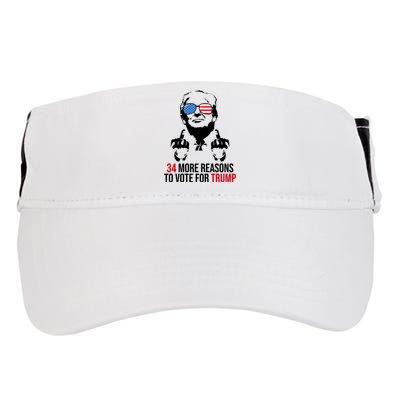 34 More Reasons To Vote For Trump Funny Election Adult Drive Performance Visor