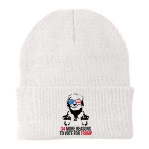 34 More Reasons To Vote For Trump Funny Election Knit Cap Winter Beanie