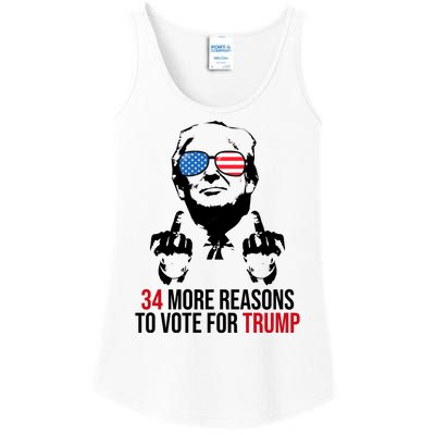 34 More Reasons To Vote For Trump Funny Election Ladies Essential Tank