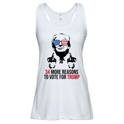 34 More Reasons To Vote For Trump Funny Election Ladies Essential Flowy Tank