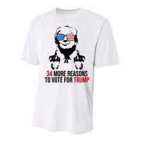 34 More Reasons To Vote For Trump Funny Election Performance Sprint T-Shirt