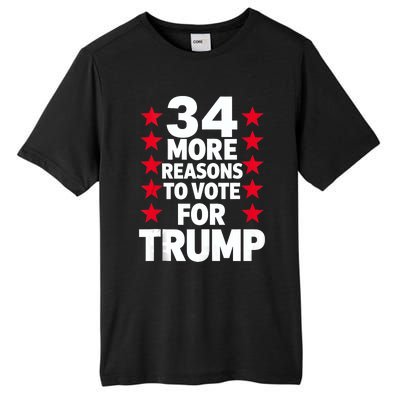 34 More Reasons To Vote For Trump Us Flag Pro Trump 2024 Tall Fusion ChromaSoft Performance T-Shirt