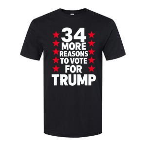 34 More Reasons To Vote For Trump Us Flag Pro Trump 2024 Softstyle® CVC T-Shirt