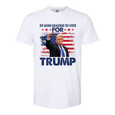 34 More Reasons To Vote For Trump Convicted Felon Trump 2024 Softstyle® CVC T-Shirt